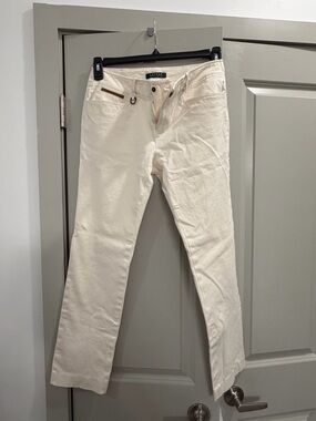Ralph Lauren Off-White Cotton Trousers